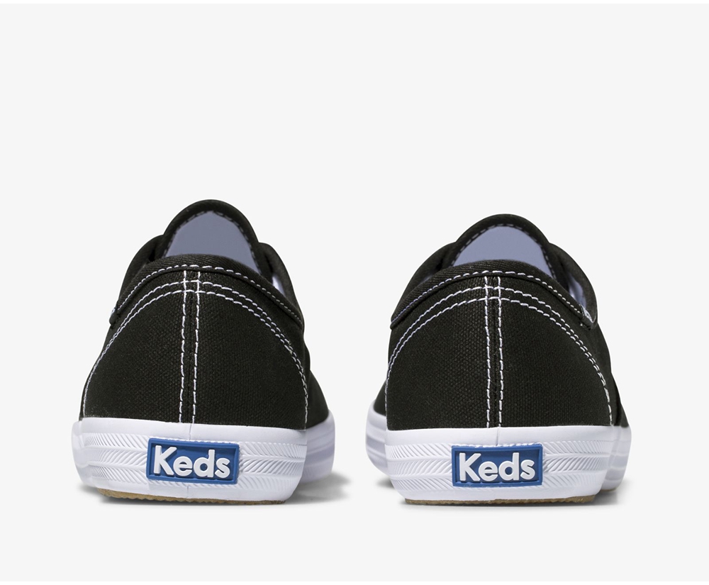 Womens Keds Sneakers - Champion Originals - Black - 0518-GKWLE